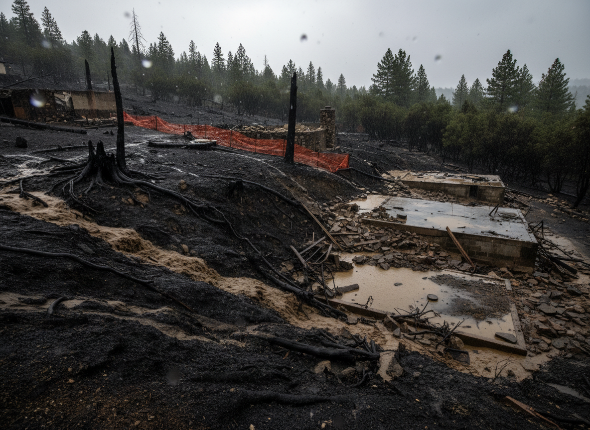 What Winter Rains Mean for Recently Burned Properties in Cedar Glen