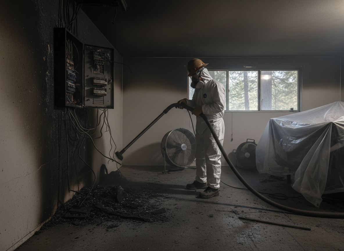 Electrical Fire Cleanup in Cedar Glen, CA
