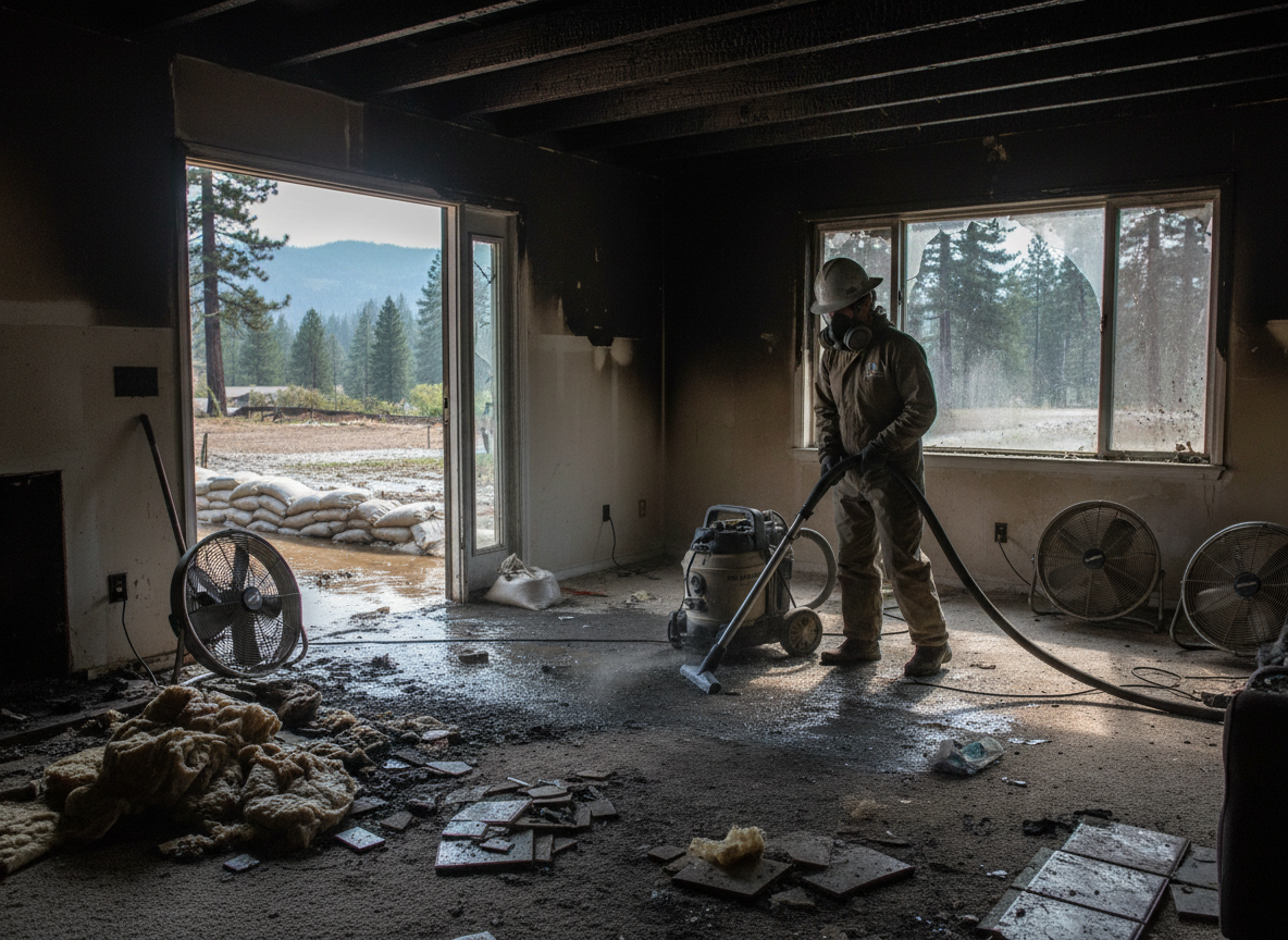 Fire and Flood Restoration in Cedar Glen, CA