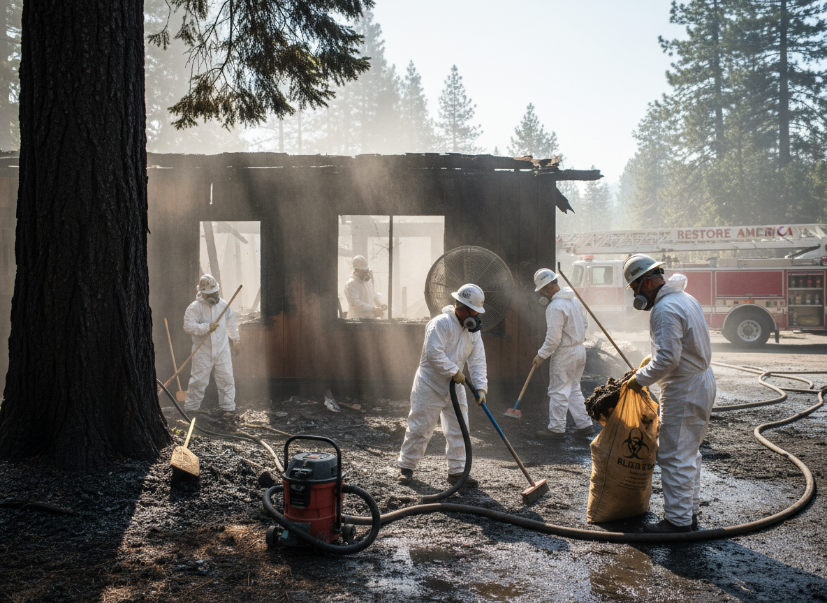 Fire Damage Clean Up in Cedar Glen, CA