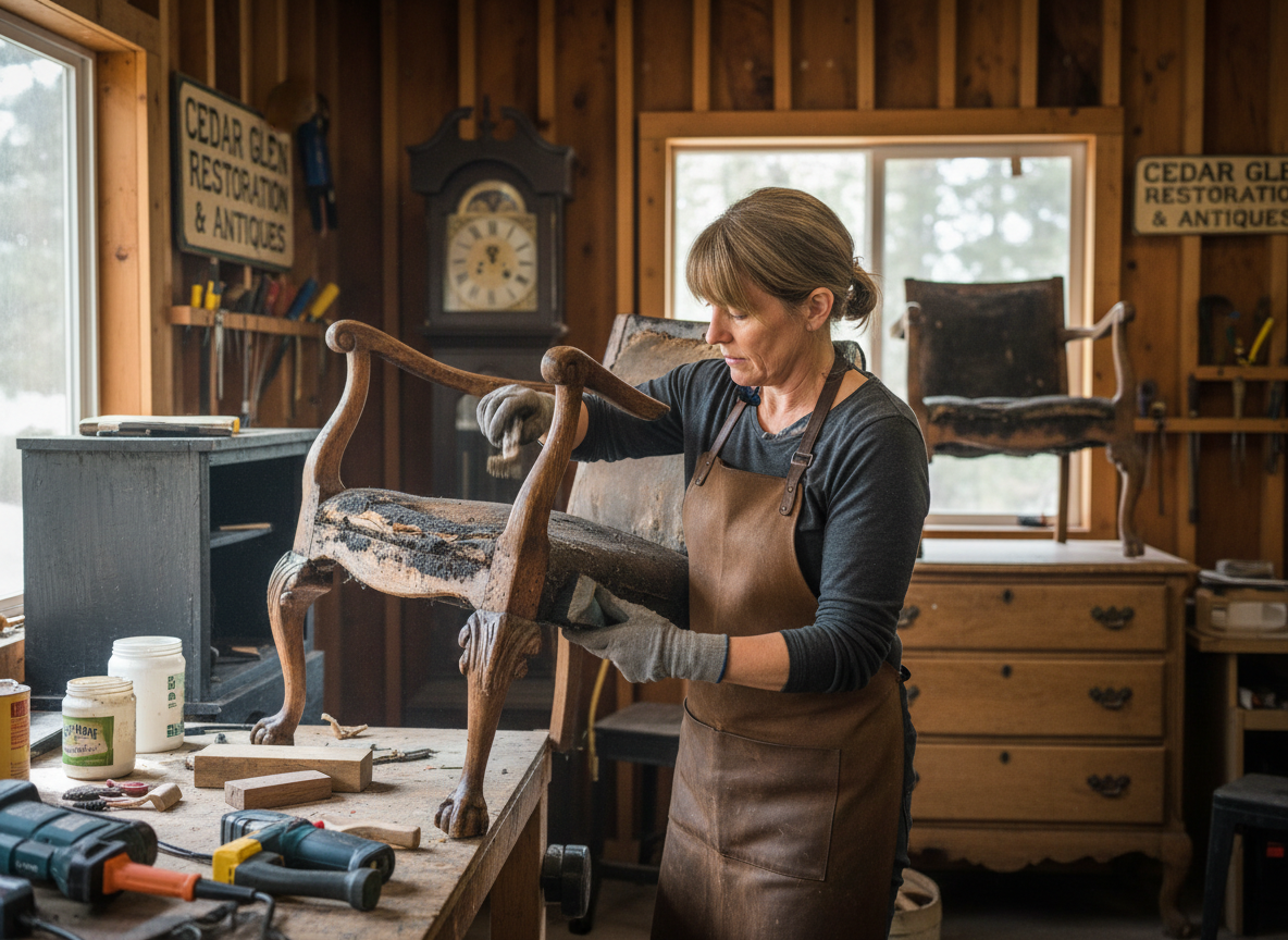 Fire-damaged Furniture Restoration in Cedar Glen, CA