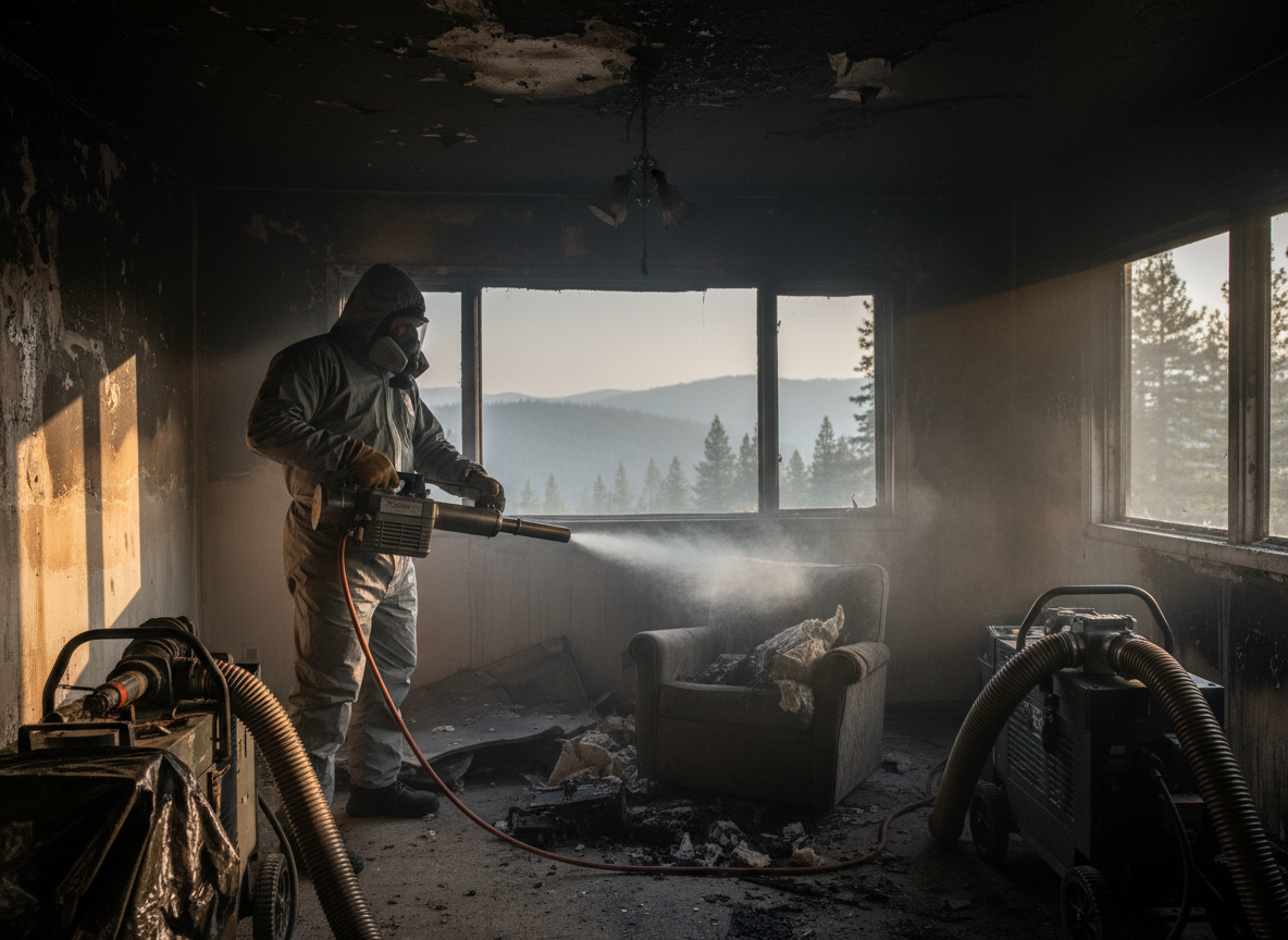 Odor Removal After Fire in Cedar Glen, CA